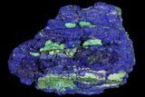 Azurite and Malachite Crystal Cluster - Congo #115453-1